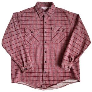 Frostproof Flannel Shirt Mens XL Red Plaid Workwear Cotton
